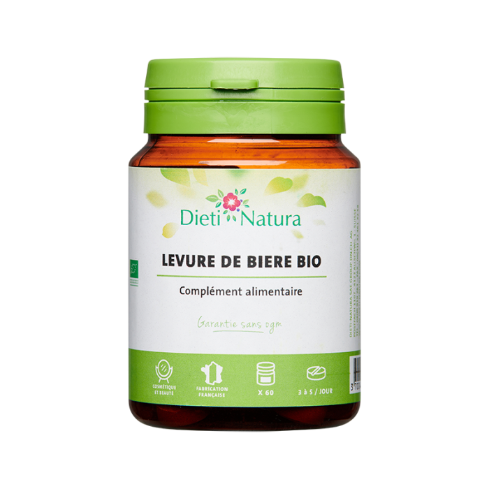 DIETINATURA Levure de bière Bio 60 comprimés | Ongles, Cheveux & Eclat de la peau