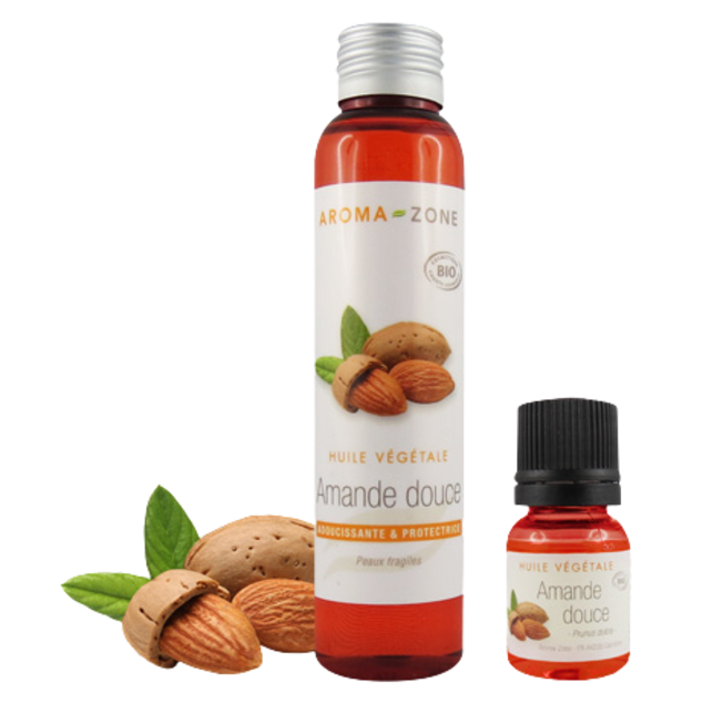 AROMAZONE Huile d'Amande douce BIO | Nourrissante Apaisante Adoucissante