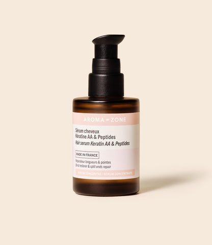 AROMAZONE Sérum Cheveux Kératine AA & Peptides | Soin Fortifiant Réparateur Keratine AA Peptides