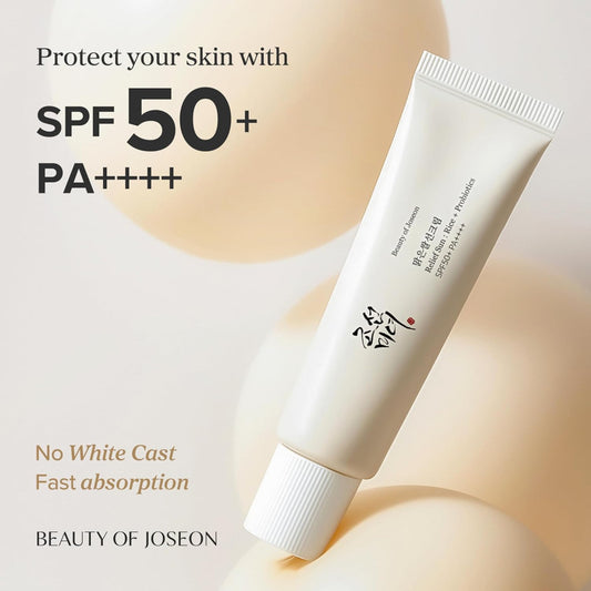 Beauty of Joseon Relief Sun Rice + Probiotics | Crème Solaire Nourrissante & Apaisante SPF50+ PA++++