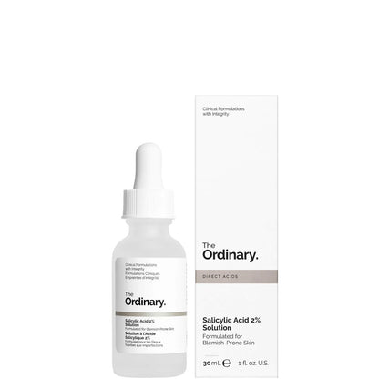 THE ORDINARY Acide Salicylique 2 % - Sérum Anti-Imperfections Exfoliant Purifiant & Contrôle Sébum