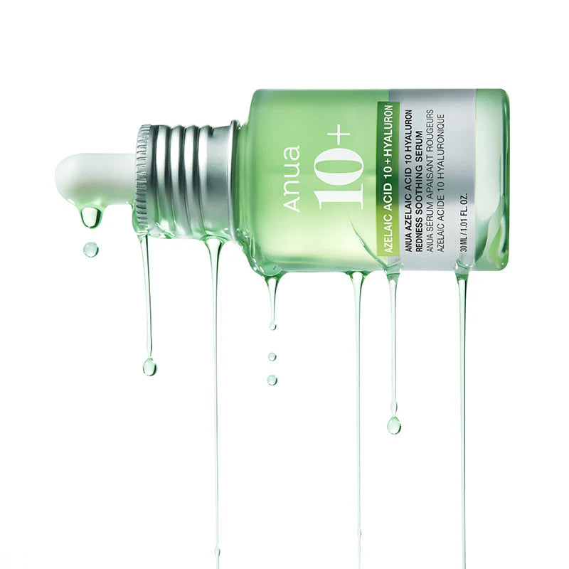 ANUA Azelaic Acid 10 Hyaluron Redness Soothing Serum | Serum Apaisant Hydratant Clarifiant