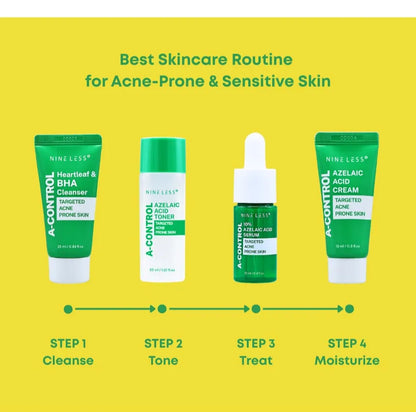 NINELESS A-Control Mini Kit | Coffret Routine Complete Teint Irregulier Obstrués Acné
