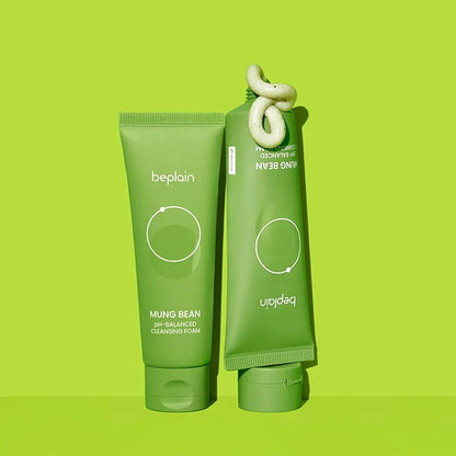 BEPLAIN Mung Bean Ph-balanced Cleansing Foam |Mousse Nettoyante Purifiante Apaisante