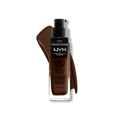 NYX Fond de teint Cant Stop Wont Stop 25 DEEP EBONY