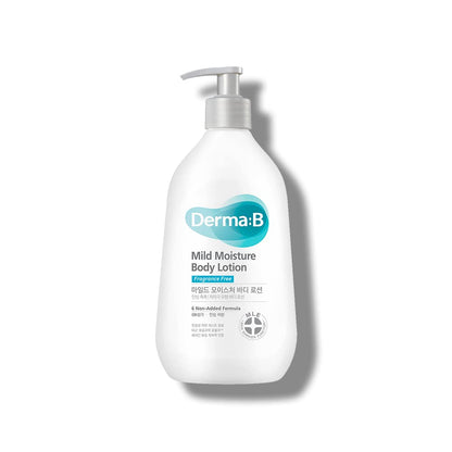 Derma: B Mild Moisture Body Lotion | Lait Corps Hydratant Doux Peau Sensible, Sèche ou Irritée