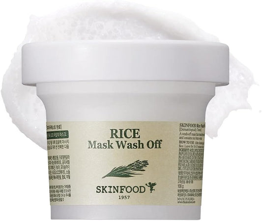 SKINFOOD Rice Mask Wash Off | Masque Exfoliant & Illuminant