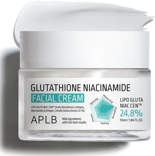 APLB Glutathione Niacinamide Facial Cream | Crème Eclaircissante Unifiant Anti taches