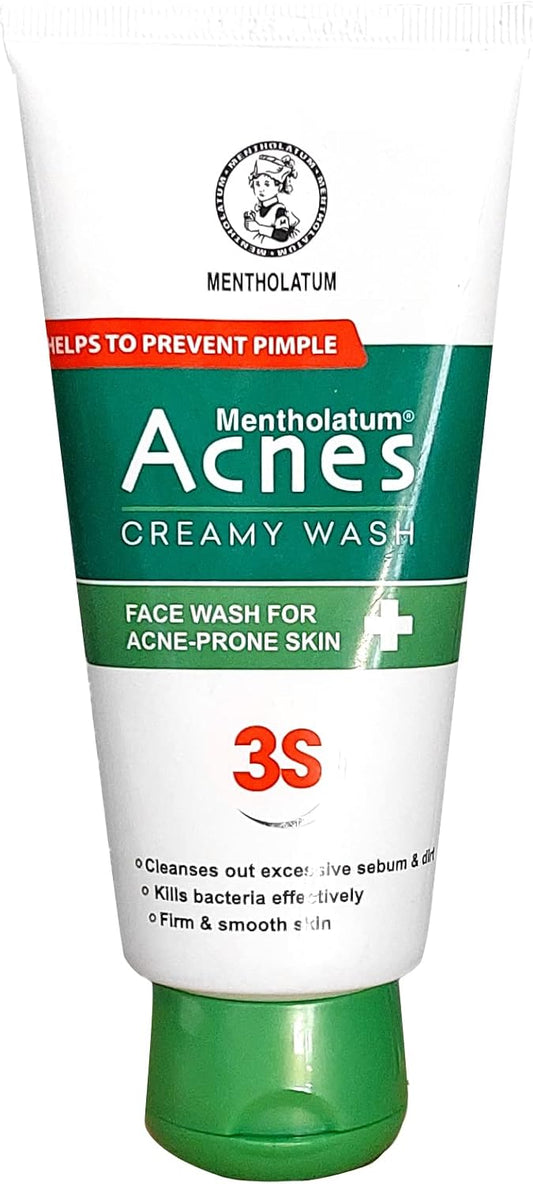 Rohto Mentholatum Acnes Creamy Face Wash | Nettoyant Visage Japonais Doux Anti Acné