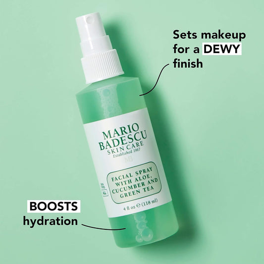 MARIO BADESCU Spray visage à l'aloe vera Concombre Thé Vert | Brume raffraichissante
