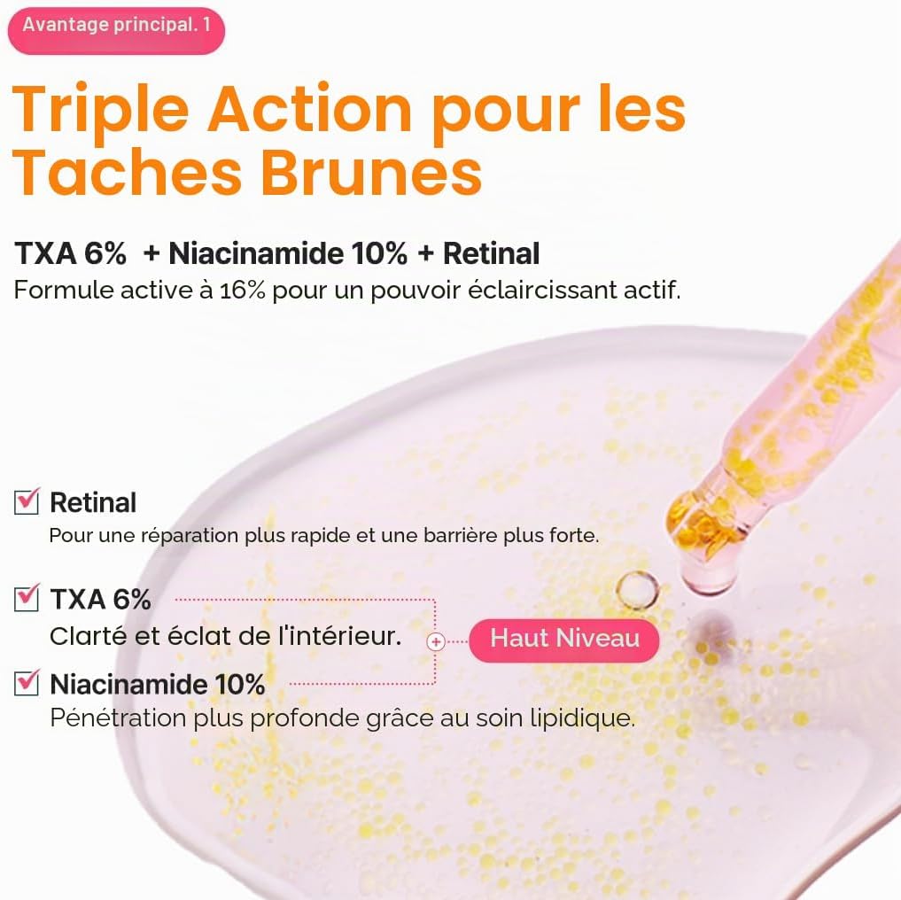 Purito SEOUL TXA 6 Niacinamide 10 Retinal Serum | Sérum Illuminateur Correcteur Intensif Best Seller