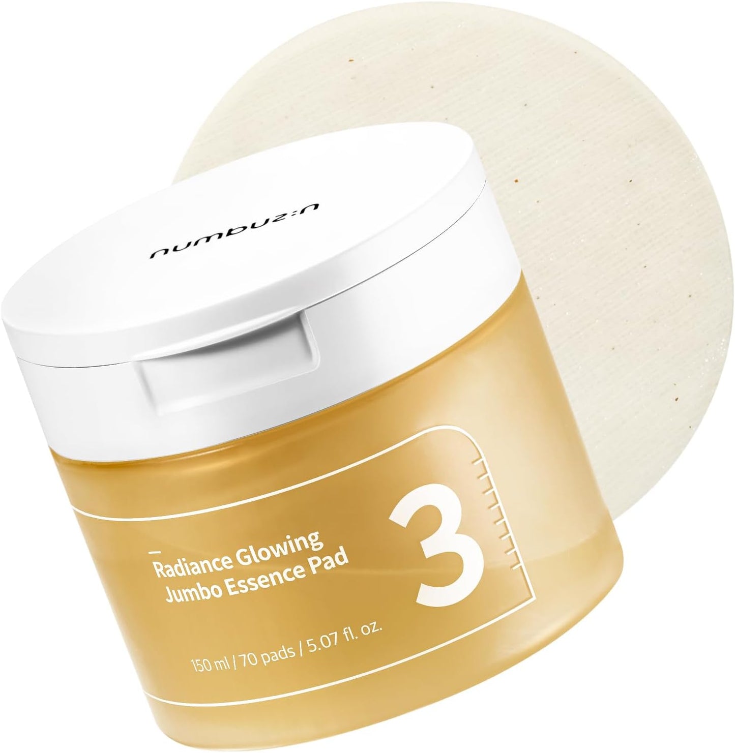 NUMBUZIN No.3 Radiance Glowing Jumbo Essence Pad | Lingettes Tonifiant & Hydratant