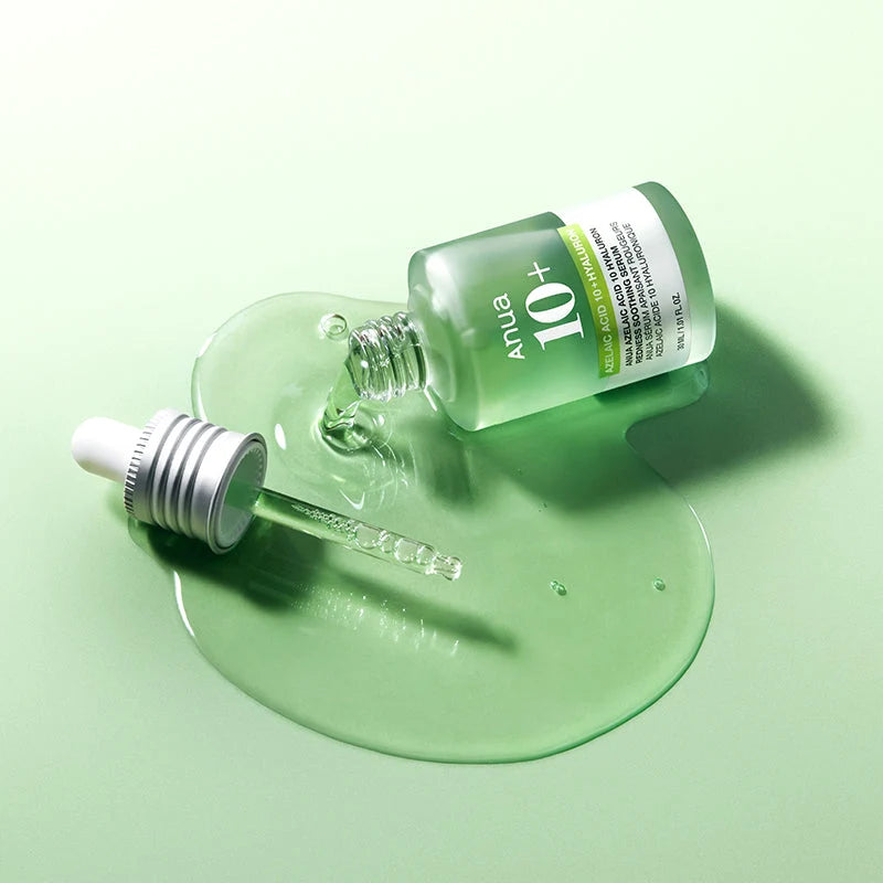 ANUA Azelaic Acid 10 Hyaluron Redness Soothing Serum | Serum Apaisant Hydratant Clarifiant
