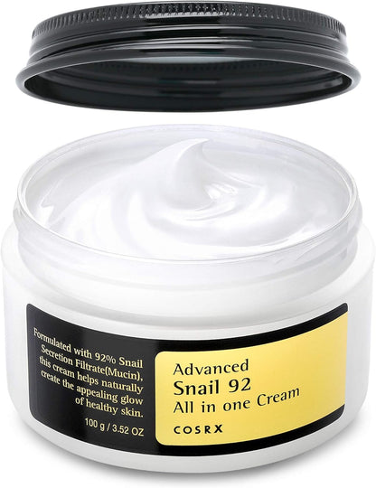 COSRX Advanced Snail 92 All In One Cream | Crème tout-en-un | Mucine Escargot Ultra-Réparatrice Best Seller #1 KCosmetics