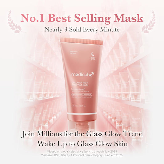 MEDICUBE Collagen Night Wrapping Mask | Masque Nuit Intensif Regenerant #1 KBeauty