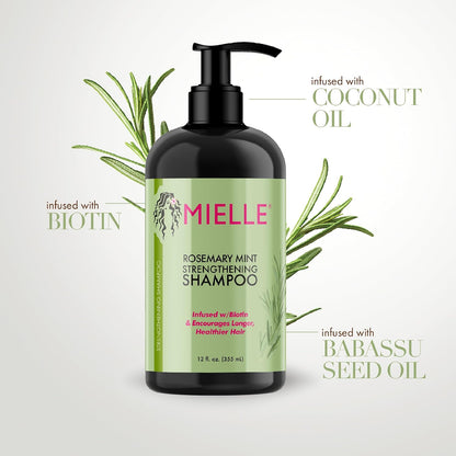 Mielle Organics Rosemary Mint Strengthening Shampoo | Shampoing Nourrissant & Brillance