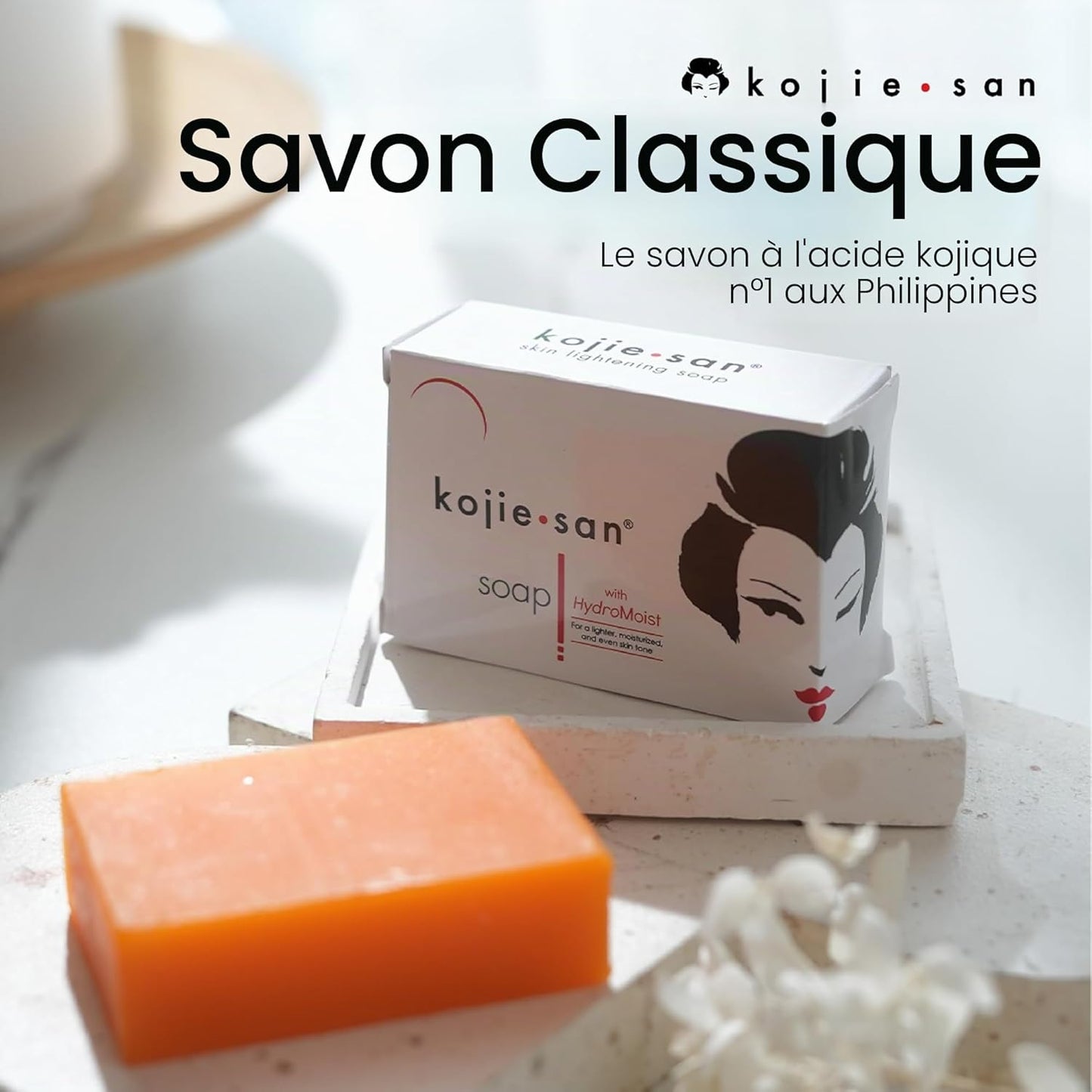 KOJIE SAN Skin Lightening Soap | Savon Eclaircissant Unifiant Lissant