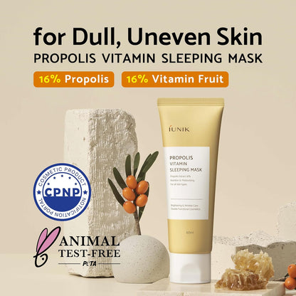 iUNIK Propolis Vitamin Sleeping Mask | Masque Apaisant & Illuminant