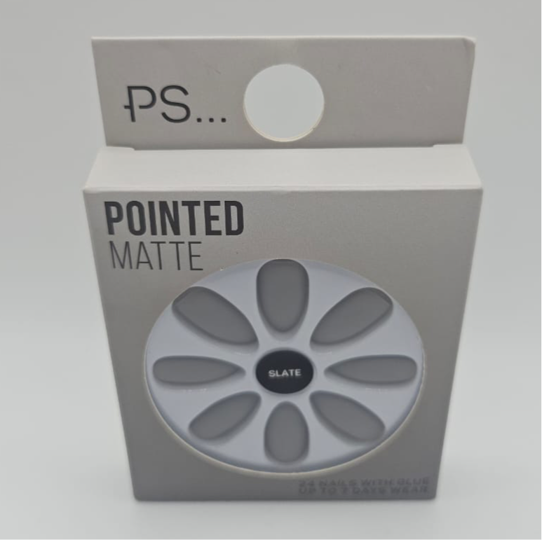 PS NAIL FAKE POINTED MAT GRIS