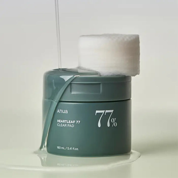 ANUA Heartleaf 77 Clear Pad | Lingettes Nettoyantes Apaisantes Hydratantes Visage