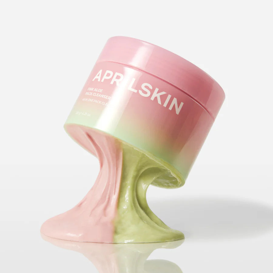 APRILSKIN Pink Aloe Pack Cleanser | Nettoyant Coréen 4-en-1 Apaisant Nettoyant Exfoliant Hydratant KBeauty Trend