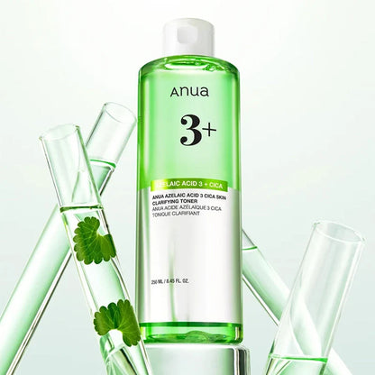 ANUA Azelaic Acid 3 Cica Skin Clarifying Toner | Toner Clarifiant Apaisant Anti Sébum Best Seller KBeauty