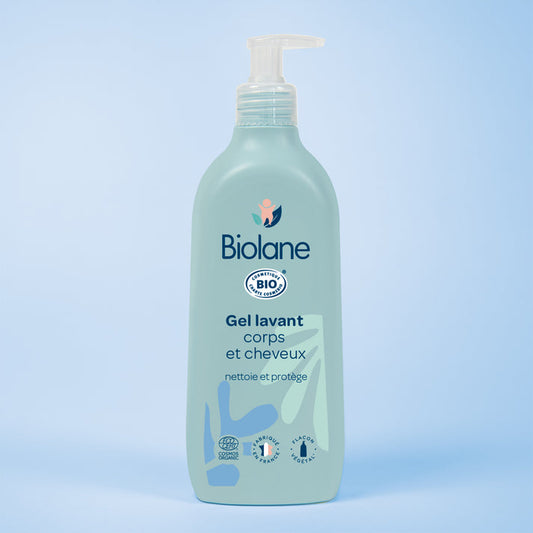 BIOLANE GEL LAVANT Corps et Cheveux BIO | Nettoyant Douceur