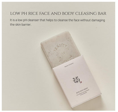 Beauty of Joseon Low pH Rice Face and Body Cleansing Bar | Savon Doux Hydratant Illuminant