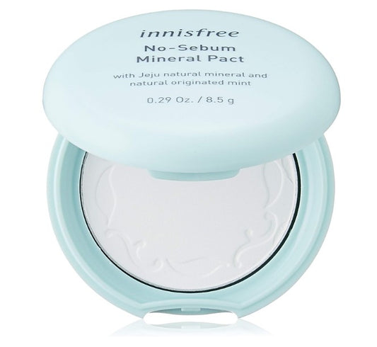innisfree	No-Sebum Mineral Pact | Poudre Matifiante Contrôle Sebum