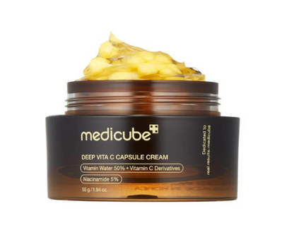 MEDICUBE Deep Vita C Capsule Cream | Crème Eclat Concentrée Anti Tache Unifiant