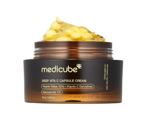 MEDICUBE Deep Vita C Capsule Cream | Crème Eclat Concentrée Anti Tache Unifiant