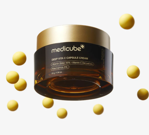 MEDICUBE Deep Vita C Capsule Cream | Crème Eclat Concentrée Anti Tache Unifiant