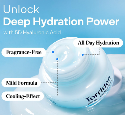 Torriden DIVE-IN Low Molecular Hyaluronic Acid Soothing | Hydratation Profonde Apaisante