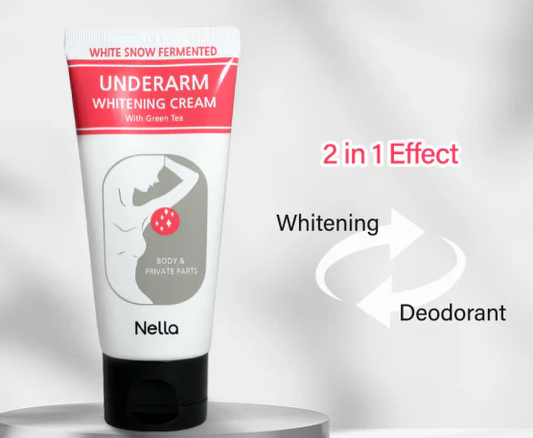 Nella White Snow Fermented Underarm Whitening Cream | Crème Hydratante Éclaircissante Aisselles