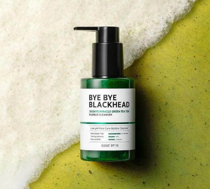 SOME BY MI	Bye Bye Blackhead 30 Days Miracle Green Tea Tox Bubble Cleanser | Nettoyant Exfoliant Anti Points Noirs Best Seller