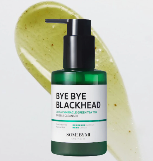 SOME BY MI	Bye Bye Blackhead 30 Days Miracle Green Tea Tox Bubble Cleanser | Nettoyant Exfoliant Anti Points Noirs Best Seller