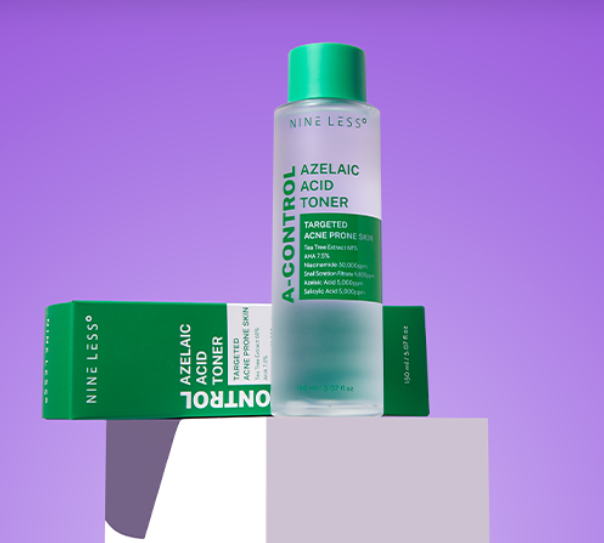 NINELESS A-Control Azelaic Acid Toner | Toner Hydratant Anti Irritation Anti Sébum