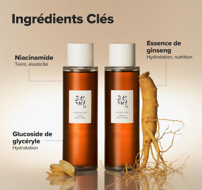 Beauty of Joseon Ginseng Essence Water | Eau Revitalisante Ultra-nourrissante & Illuminante Texture Légère