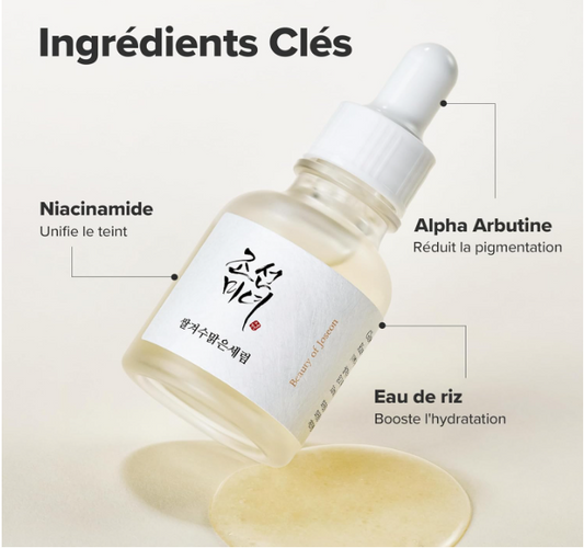 Beauty of Joseon Glow Deep Serum | Arbutin & Riz | Sérum Hydratant Intense Lissant & Protecteur