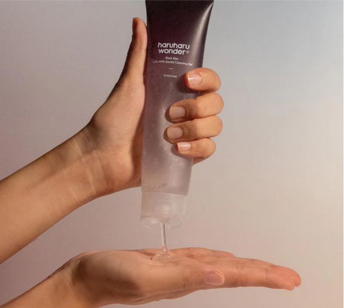 Haruharu WONDER Black Rice Triple AHA Gentle Cleansing Gel | Gel Nettoyant Eclaircissant au Riz Noir & AHA