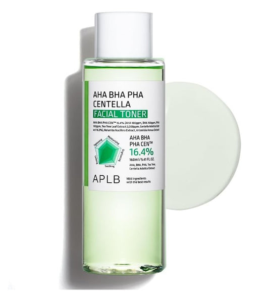 APLB AHA BHA PHA Centella Facial Toner | Toner Exfoliant & Lissant