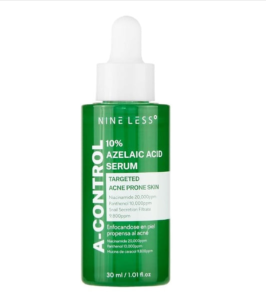 NINELESS A-Control 10% Azelaic Acid Serum | Sérum Anti Sébum Apaisant Anti Imprefections