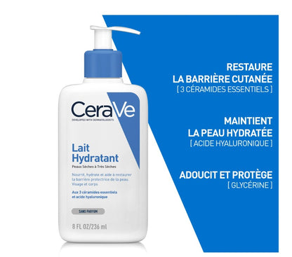 CERAVE Lait Hydratant | Peaux Sèches à très sèches