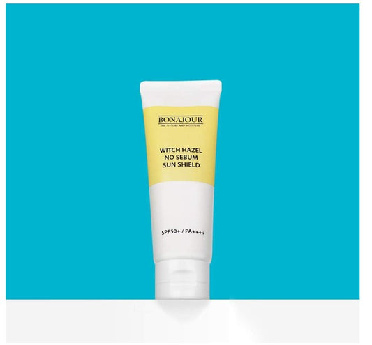 BONAJOUR Witch Hazel No Sebum Sun Shield | Ecran Solaire Hydratant Anti-Sébum