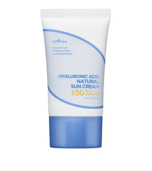 Isntree Hyaluronic Acid Natural Sun Cream | Crème Solaire Hydratante Peaux Sensibles