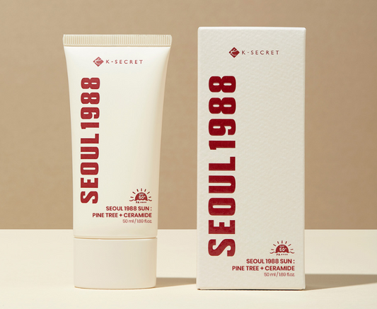 KSECRET SEOUL 1988 Sun : Pine Tree + Ceramide | Crème Solaire Apaisante Hydratante