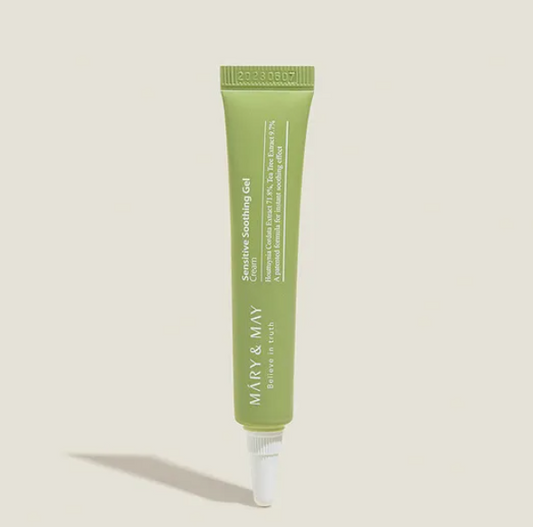 Mary&May Sensitive Soothing Gel Cream Tube | Crème-Gel Légère Apaisant Hydratant