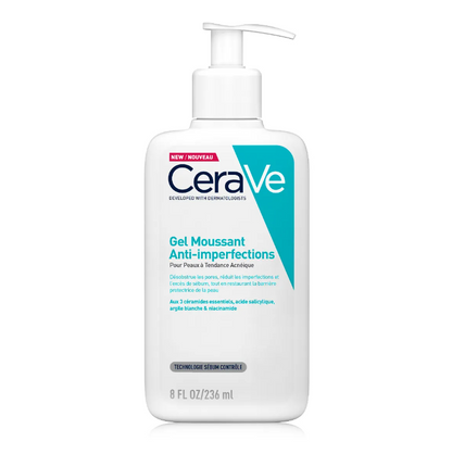 CeraVe Blemish Control Cleanser | Gel Moussant Nettoyant Anti Acné & Points Noirs