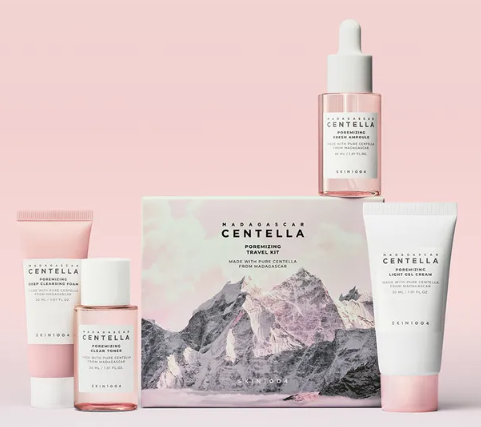 SKIN 1004 Madagascar Centella Poremizing Travel Kit  | Coffret de soins Format Voyage Routine Complete