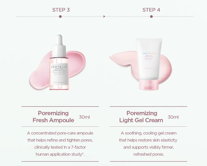 SKIN 1004 Madagascar Centella Poremizing Travel Kit  | Coffret de soins Format Voyage Routine Complete